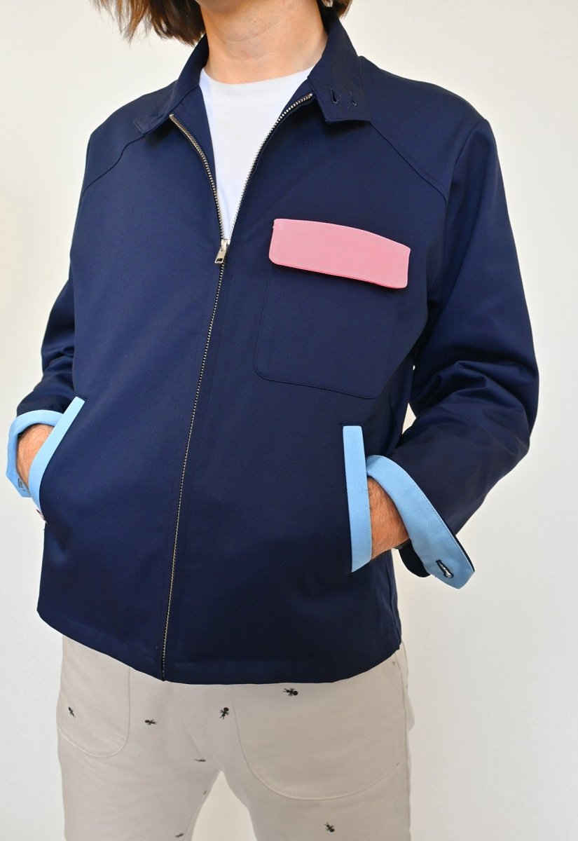 color block HO HOS HOLE IN THE WALL  jacket harrington Edd Chittenden Natali Koromoto design